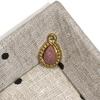 3Pcs, Natural Stone Teardrop Faceted Pendant 11x15mm Golden Bezel Frame Charm for DIY Necklace Jewelry Making
