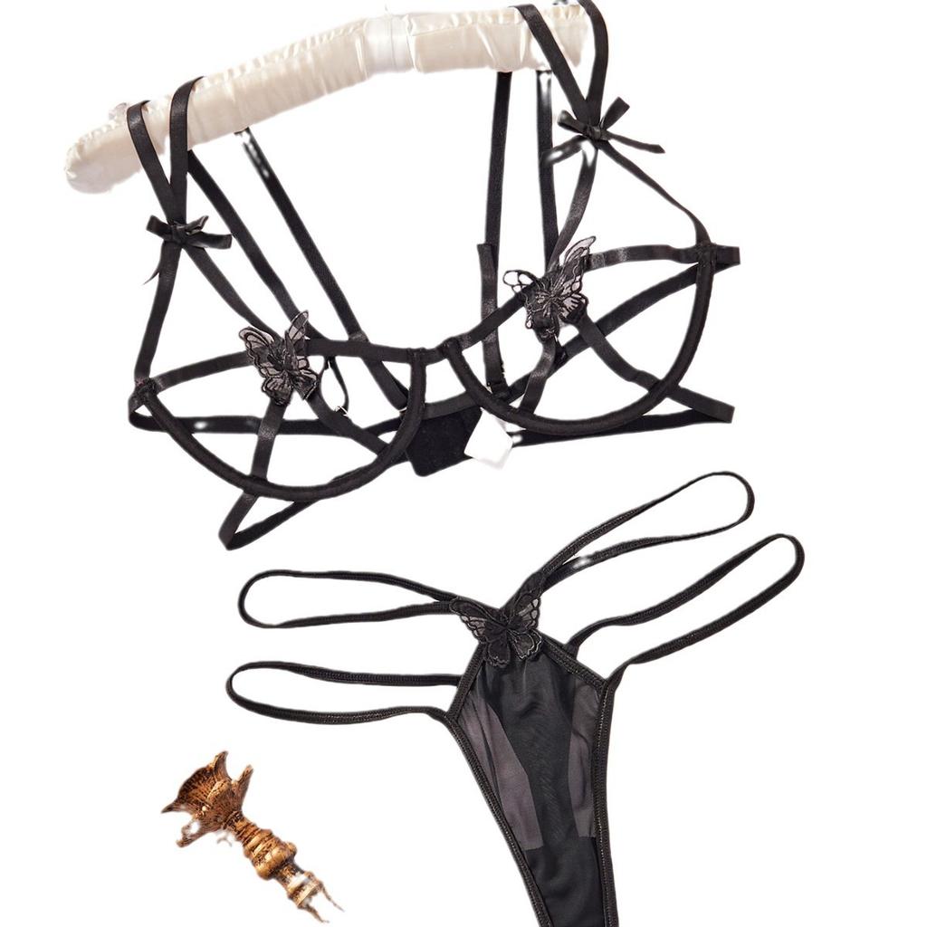 European and American sex lace sexy hot sex perspective underwear set