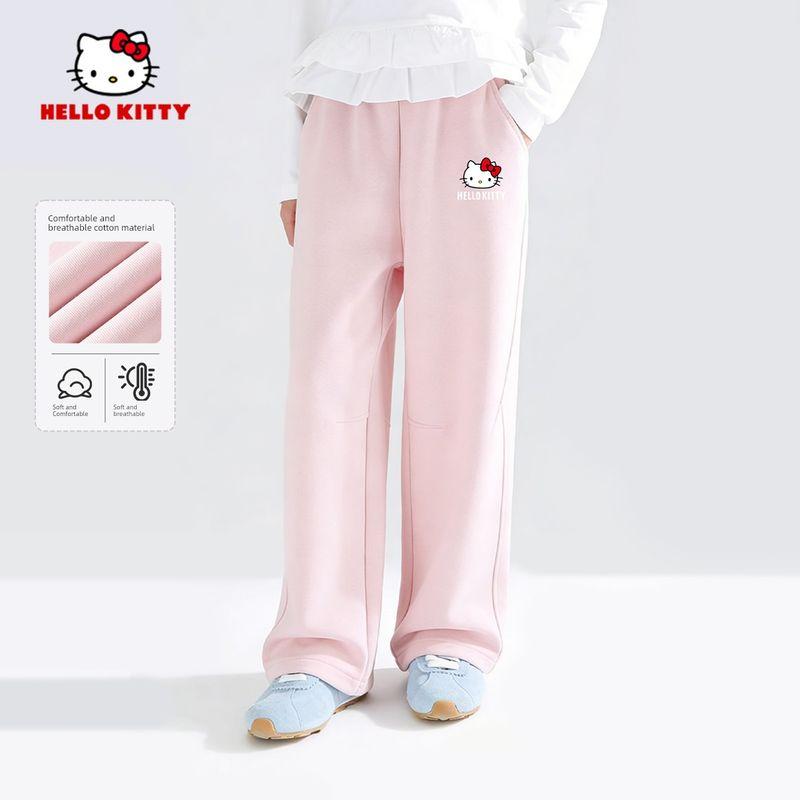 Hello Kitty Girls' Sweatpants Spring and Autumn Style Children's Trendy Pants Spring Girls' Carrot Pants Big Kids' Sweatpants