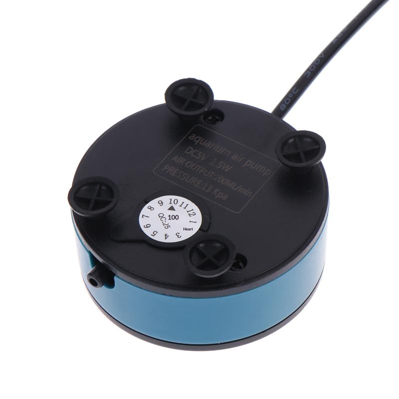 USB Mini Aquarium Oxygen Pump DC5V Quiet Portable Air Pump for Small Fish Tank Betta Bowl Shrimp Tank Aeration