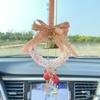 High-End Peace & Joy Feather Rearview Mirror Pendant