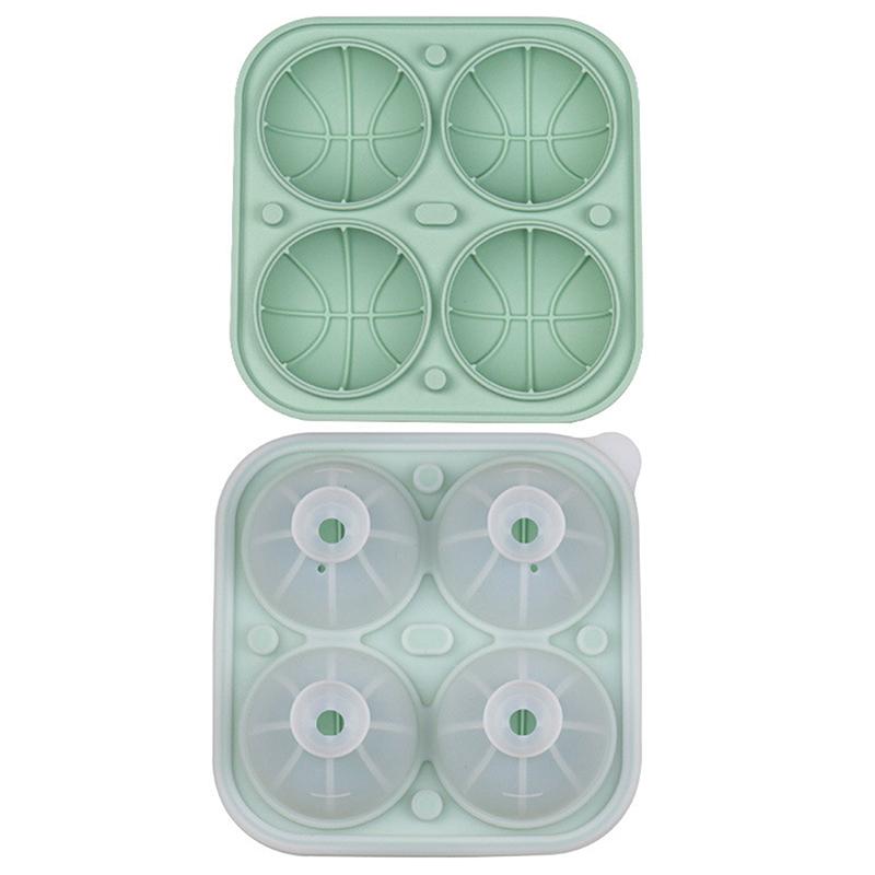 Scatola Stampo per Palline di Ghiaccio da Golf Calcio Silicone Griglia Ghiaccio per Pub Bar Cocktail Feste in Casa