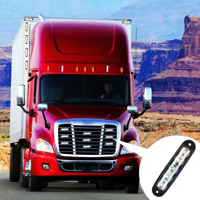 Trailer Marker LED Light Front Rear LED Side Marker Lights Waterproof LED Truck Side Marker Lights Clearance Indicator Lamp