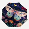 Butterfly,Night Garden Automatic Folding umbrella Compact 8 rib Design,Unique Style,Suitable for Everyday Outdoor Use,Perfect Gift for