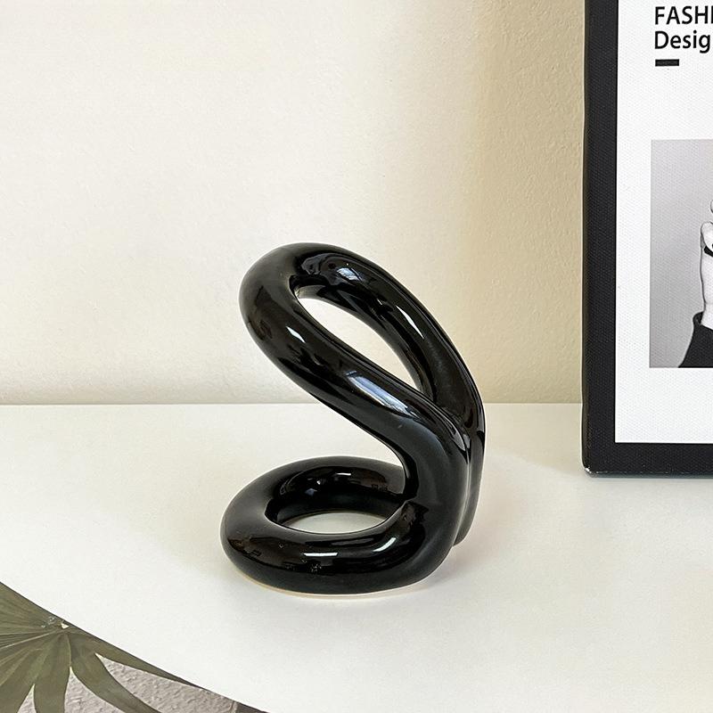 

Creative Ins Ceramic Premium Feeling Cream Wind Desktop Pen Holder Makeup Brush Dresser Shelf Storage Cylinder Ornament чёрный