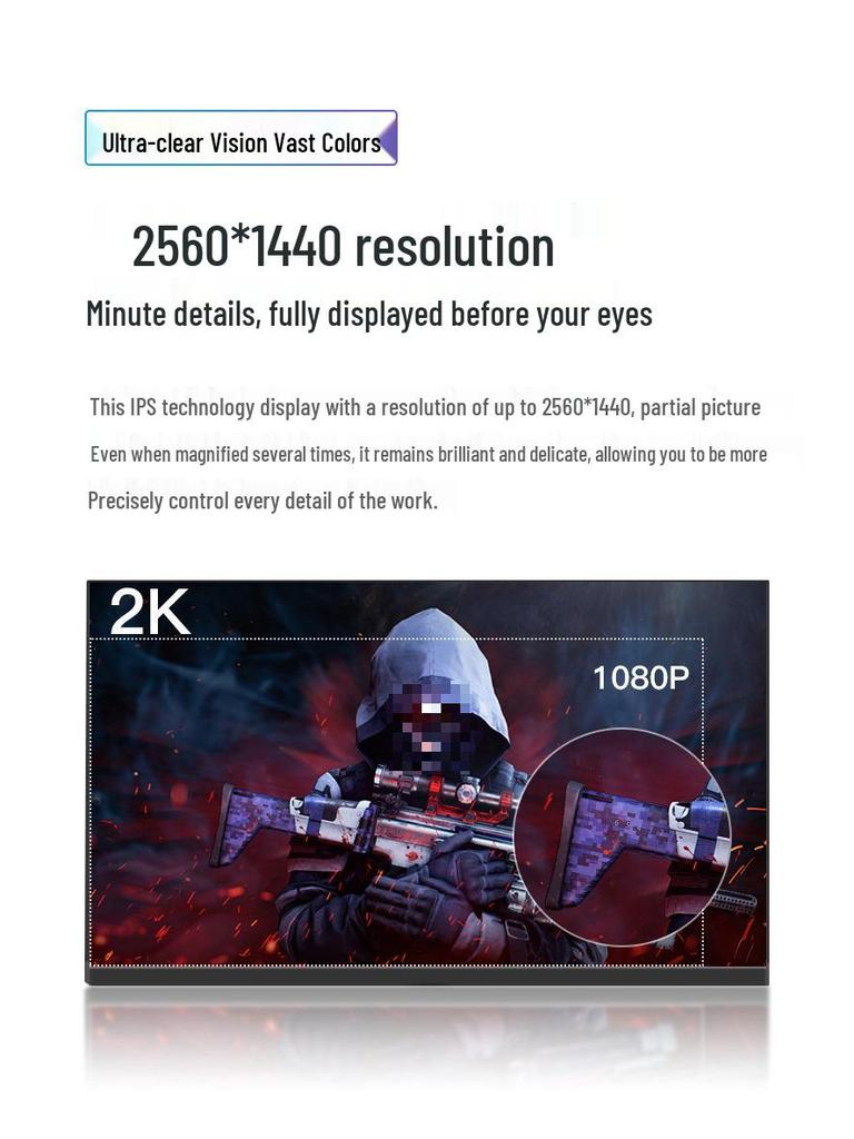 24-Inch Borderless HD Desktop Monitor Screen