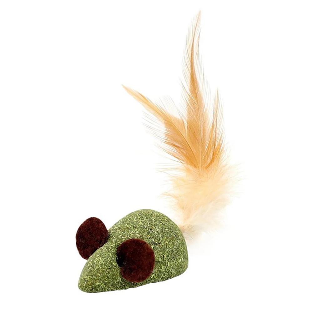 

1PC Cat Mint Ball Feather Catnip Ball Self Cleaning Teeth Grinding Ball Feather Toy Ball Pet Toys Cat Supplies Pet Cleaning Tool