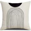 New Style Pillow Black and White Abstract Lines Simple Cushion Cover Living Room Office Sofa Pillow Cover