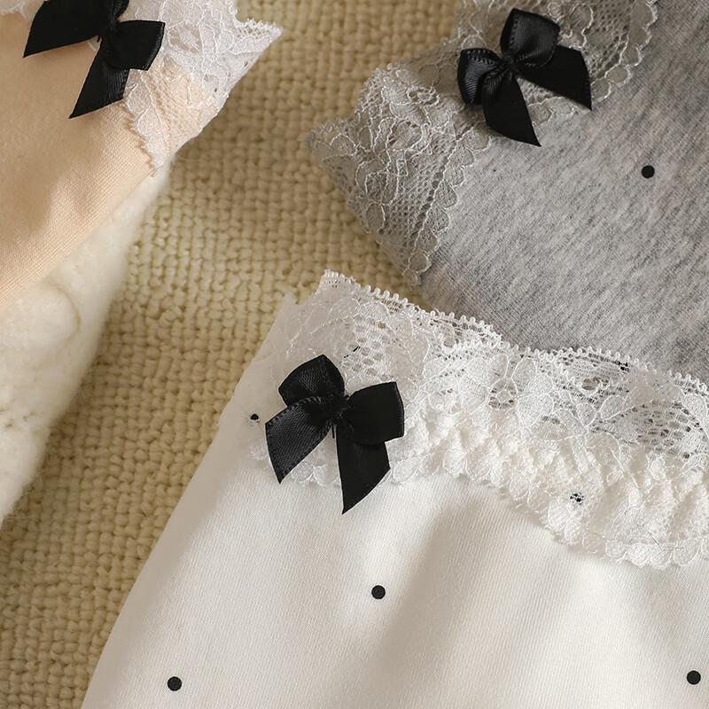 Modal Antibacterial Lace Mid-Rise Briefs for Women