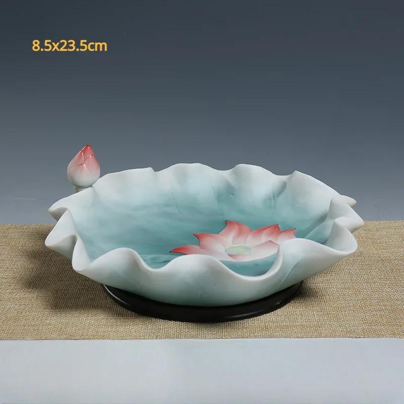 1pc Ceramic Household Buddhist Tools Set for Worshipping Buddha Statues, Guanyin Statues, Household Items Fruit Tray, Holy Water