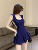 Backless Straps Pure Desire Sexy Suspender Dress Women's Summer New Slim and Thin Niche Design A-shaped Skirt