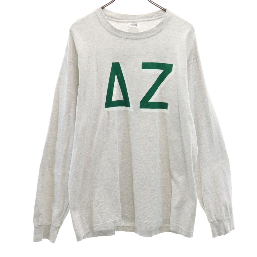 

anvil 90s Made in USA Old Long sleeve Single stitch T-shirt XL gray Ron T Men s Used