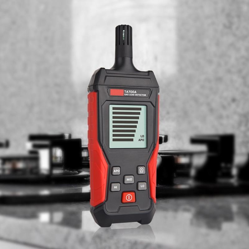 Gasleckdetektoren Brennbar 50~10000PPM Schallalarm Gasanalysatoren Gasleckagemessgerät LCD Umweltmessgerät Werkzeug