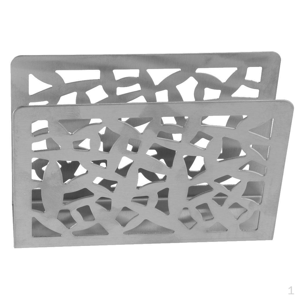 Desktop Upright Napkin Serviette Holder Paper Tissue Rack Party