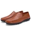 Zapatos de cuero genuino para hombre de gran tamaño con suela suave para conducir zapatos de cuero casuales