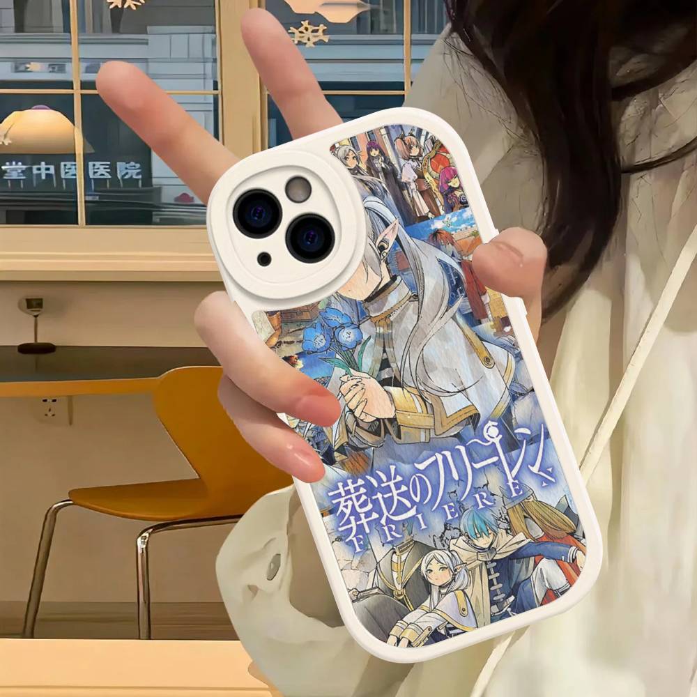 

Popular Anime Frieren Beyond Journeys End 1 2 Leather Phone Case For IPhone 15 14 13 Pro Max 12 11 16 Plus Phone Cover iphone 12pro