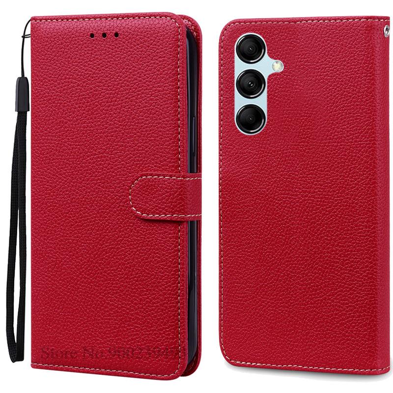 

Чехол M14 для Samsung Galaxy M14 Чехол Магнитный кошелек Флип-чехол для Samsung M14 Чехол SM-M146B M146 5G Чехол для телефона Fundas Coque for Samsung M14 5G темно-красного