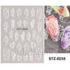 New Nail Art Stickers 5D Embossed Three-dimensional Cartoon Halloween Multi-color Insect Simulation Nail Stickers