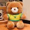 Cute Soccer Teddy Bear Plushie Soft Stuffed Animal Bear In Soccer Jersey For Kids Boys Girls Fans Birthday Xmas Gift Decorations