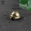Heavy Ball Shape Turtle Miniatures Figurines Antique Metal Brass Animal Tortoise Small Statue Tea Pet Table Ornament Home Decors