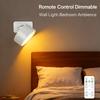 Rechargeable Wireless Wall Lamp,LED Wall Sconce 360° Rotation Nordic Modern Nordic Bedroom Lighting for Hallway Corridor Stairs