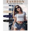 SATINIOR 4er-Pack Stretchgürtel Damen Herren Gewebtes Geflochtenes Hüftband für Damenkleid Strumpfhosen Golf Freizeitanzüge Hemden Jeans