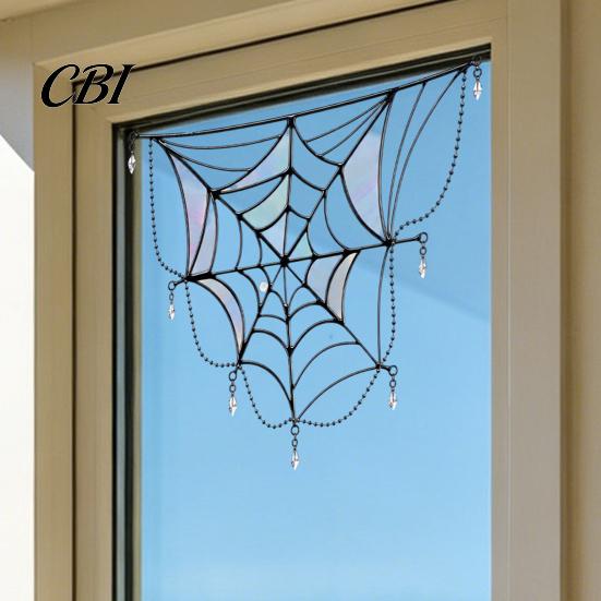 Flexible Cuttable Wall Decals Halloween Ghost Flower/Ghost/Spider Web Window Stickers, Waterproof PVC Static Clings, Holiday Party Supplies Removable