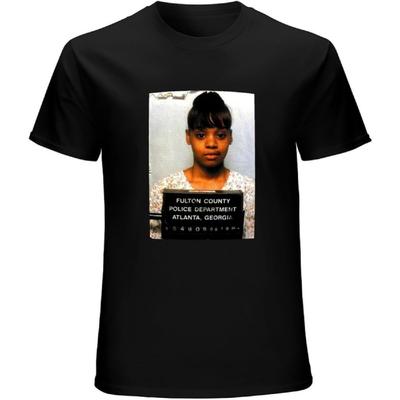 DALIBANG Lisa Left Eye Lopes Mugshot T-Shirt Graphic Men Top Shirt Black