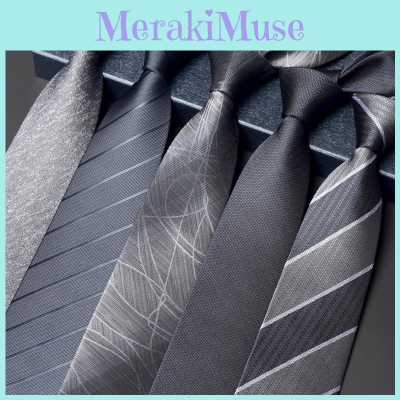 Men Striped Pattern Tie With Durable Material For Special Occasions