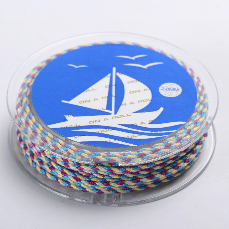 Colorful Carrying Strap Braided Rope Hand-Made Cotton Threads Handcraft Braiding Rope Braided Rope Bracelet Braiding Thread Crafts Tassel DIY Material