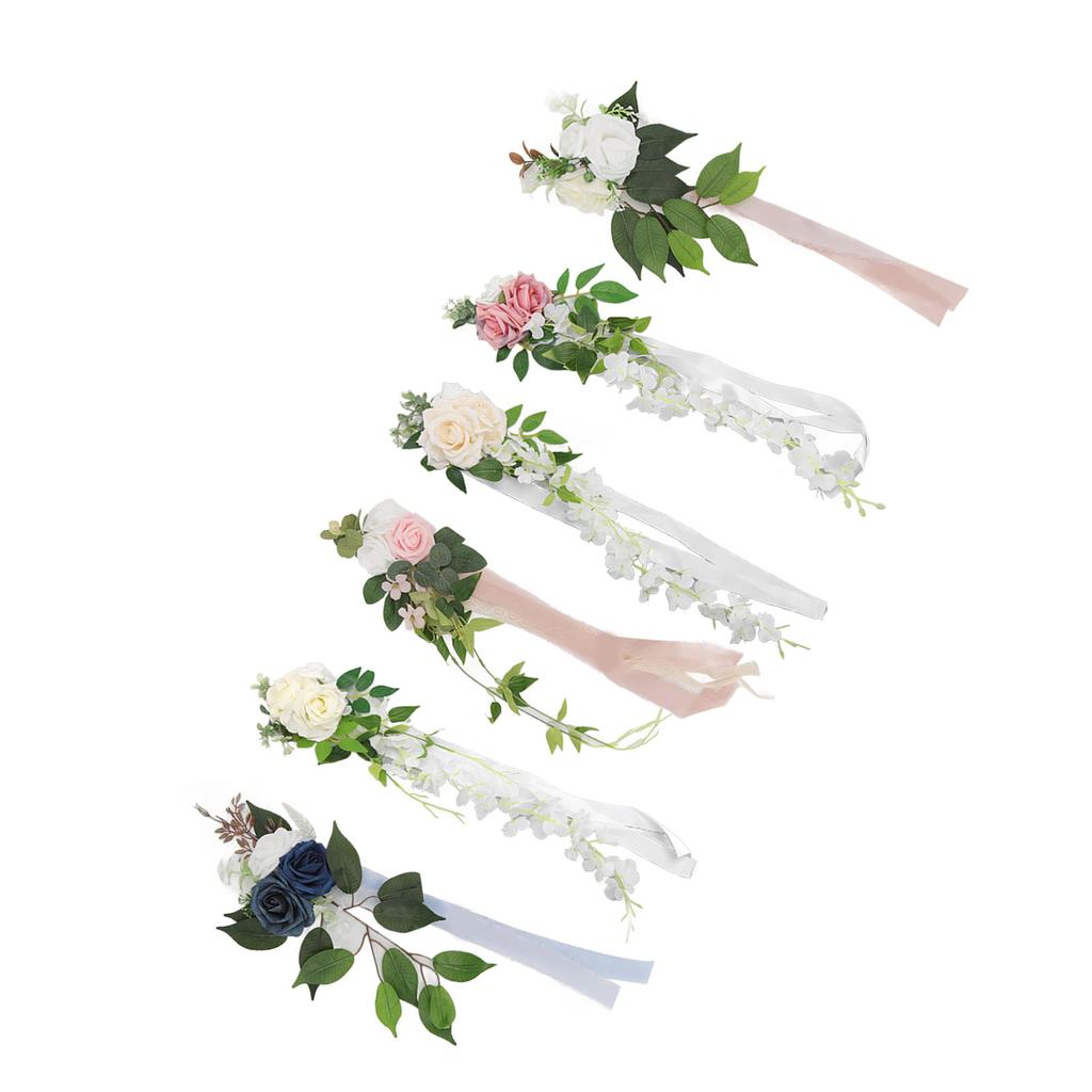 Floare Spătar Scaun Nuntă Artificială Realistă Formă Plină Straturi Bogate Elegantă Trandafir Petrecere Nuntă Scaun