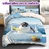 Animal Beach Vacation Pattern Bedding,Quilt Set Quilt Cover Pillowcase Home Birthday Gift (1*duvet cover+2*pillowcase,without core)