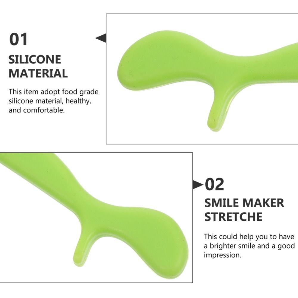 3 Color Mouth Smile Training Massager Silicone Facial Exerciser  Jaw Lip Trainer