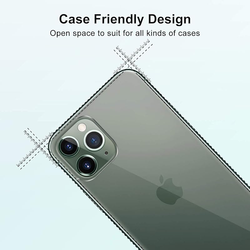 

Careflection Premium 2.5D Back Tempered Glass Screen Protector Scratch Guard For Apple Iphone 11 Pro Max 0 білий