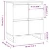 VidaXL Buffet Blanc 60x35x70 cm Bois d'ingénierie 831220