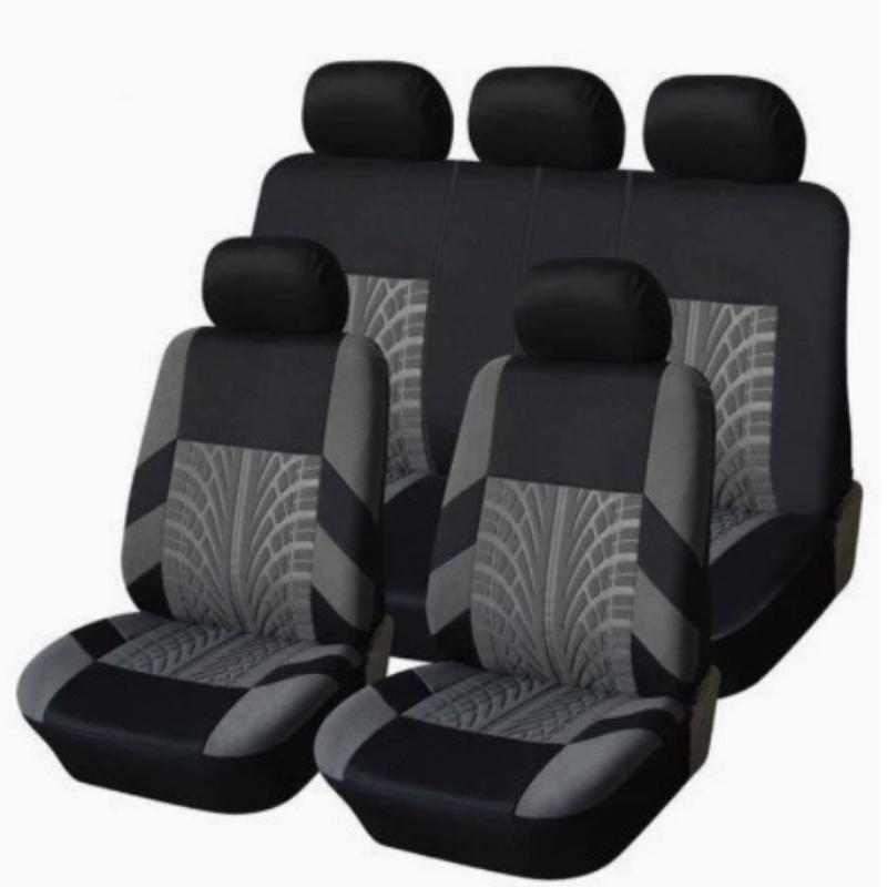 Superauto Car Seat Covers Full Set Car Seat Protector Universal Fit Most Cars Tire Pattern