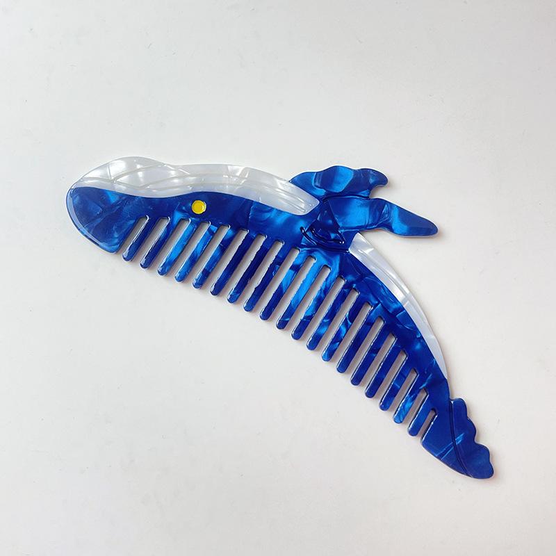1PC New Acetate Hair Comb Wide Tooth Detangling Comb Cute Dog Swan Design Luxury Gift Quality Hair Brush