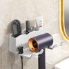 Punch-Free Wall-Mounted Hair Dryer Holder