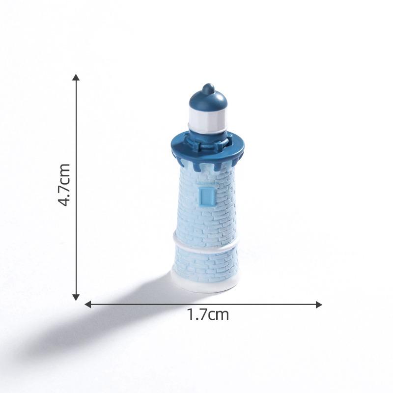 Mikro-Landschaft Mediterraner Leuchtturm Strand Landschaftsgestaltung Dekoration Ökologische Flasche Zubehör Miniatur Mini Ornamente