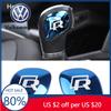 2026 Hot For VOLKSWAGEN VW Car Styling Gear Shift Knob Gear Head Sticker Cover For VW R Polo Golf 7 6 Bora Passat B5 B6 B7 Tigua