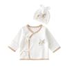 Premium Newborn Outfit: Pure Cotton Hat & Boneless Top for Babies