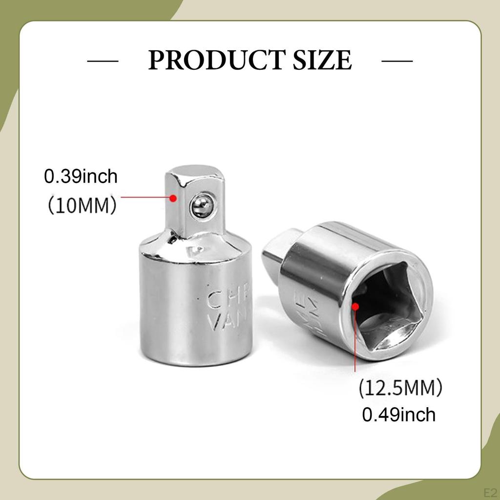 Impact Adapter 1/2 for Ratchet Wrenches, Compact Sturdy, Upgrade Metal Converter Replacement
