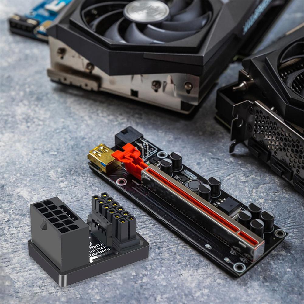 1x Power Supply Adapter 16P To 16P 180 Degree Power Steering Supply 12VHPWR 600W
