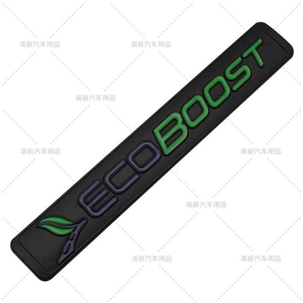 2 Stück/Los 3D Metall FORD ECOBOOST Auto Emblem Auto Plakette Heckklappe Namensschild Aufkleber Seitenkotflügel Aufkleber