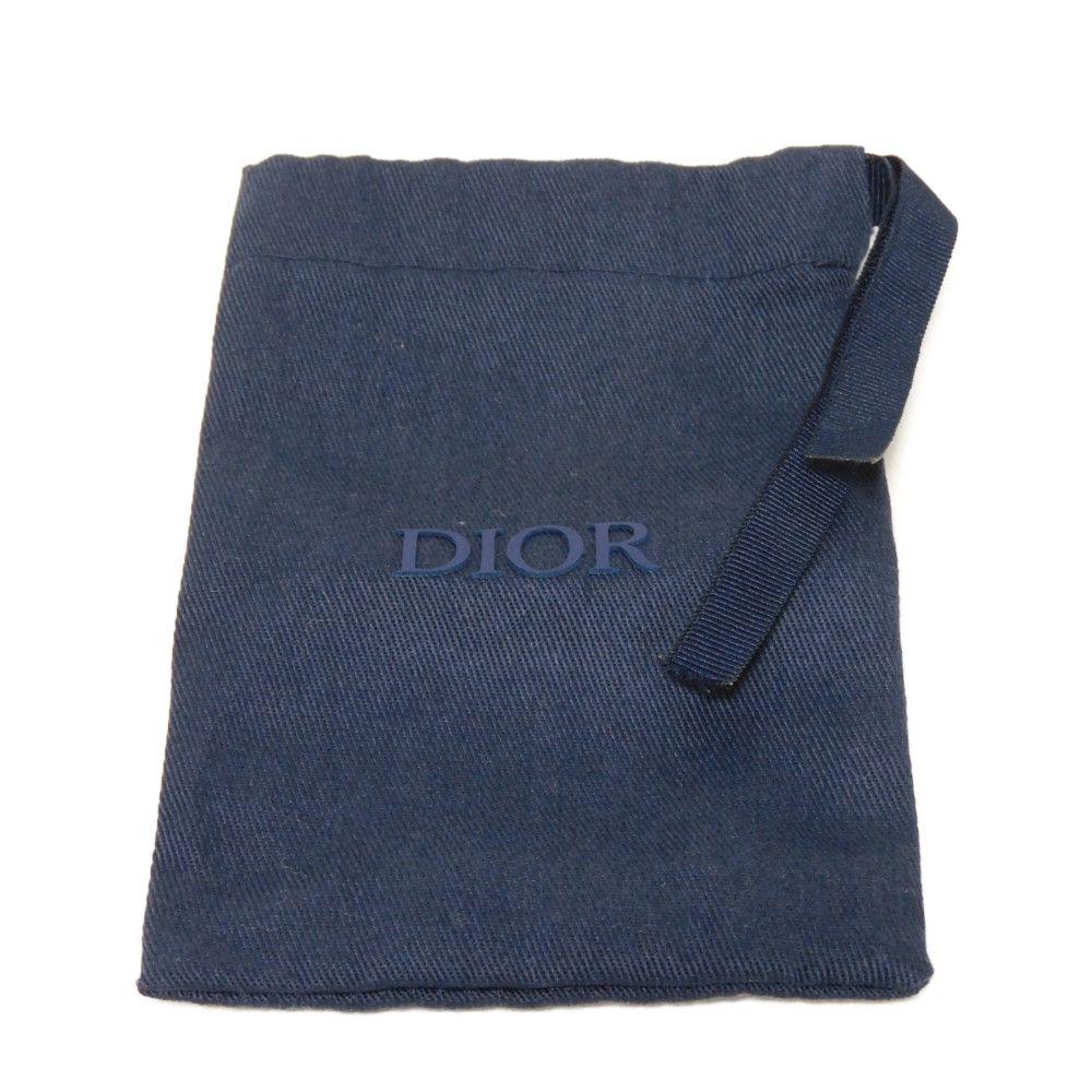 Used Airpods Pro Case 10656 2ADKH271UCL 7950 Flap Magnetic Smooth Calfskin Neck Strap Logo Metal Blue Unisex from Japan
