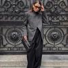 European & American Women's Fashion Plaid Suit Jacket