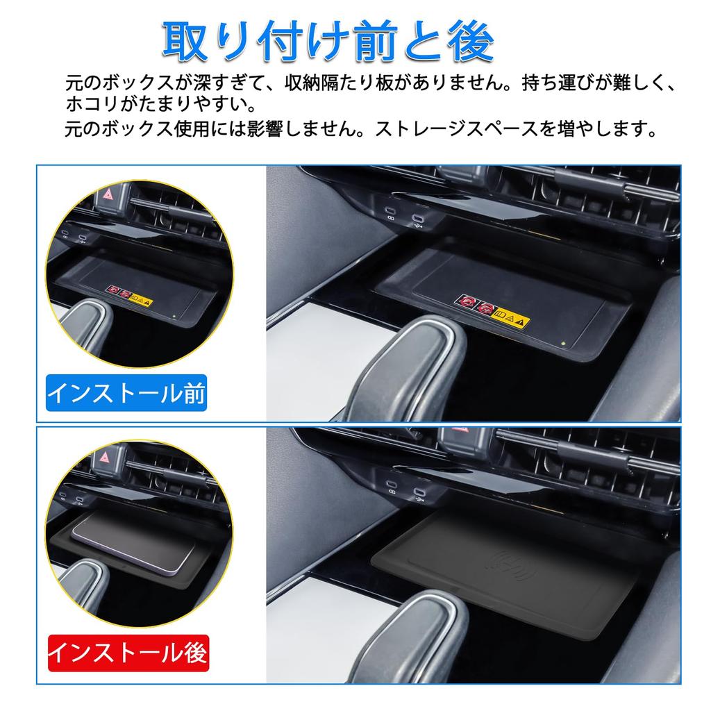 SHAOHAO 3-Piece Rubber Mat Set for Toyota Alphard 40 / Vellfire 3 — Wireless Tray, Door Tray, Cup Holder