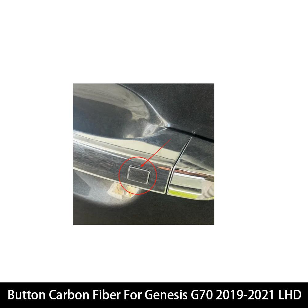 

4PCS Carbon Fiber Style Door Handle Cover Trim For Genesis G70 Car-Styling Exterior Parts Accessories LHD