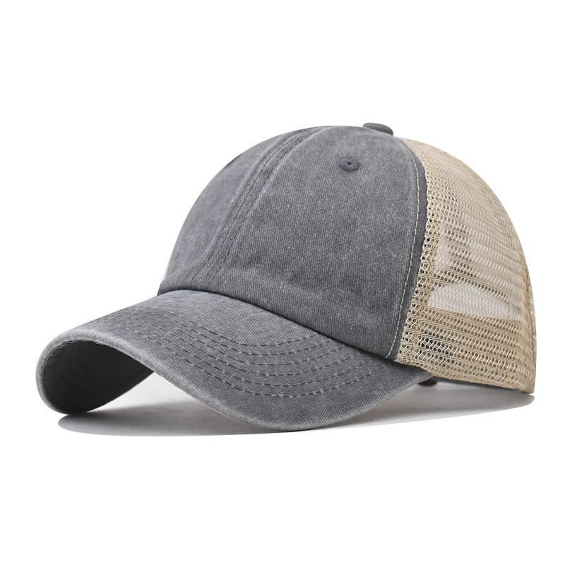 Oversized Washed Retro Cotton Baseball Cap Men Women Outdoor Breathable Sun Hat