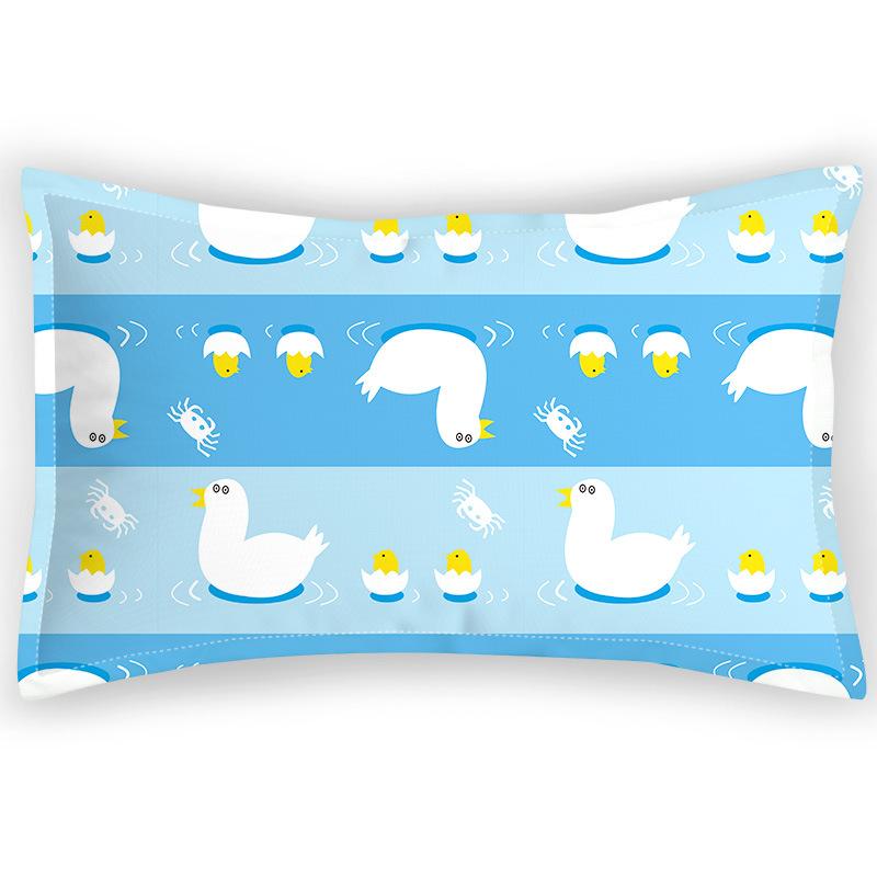 Digital Printing Pillowcase, Romantic Pastoral Satin Single Pillowcase, Summer Floral Pattern Velvet Bedding Pillowcase